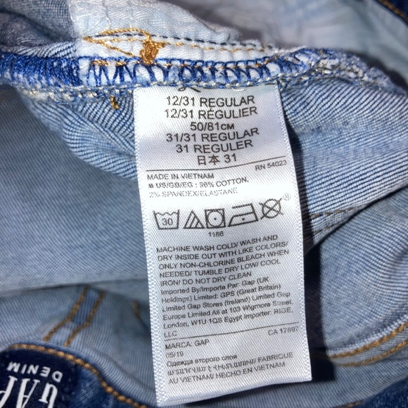 Gap Cigarette High Rise Straight Leg Denim Jeans Size 12 Regular - Picture 8 of 8